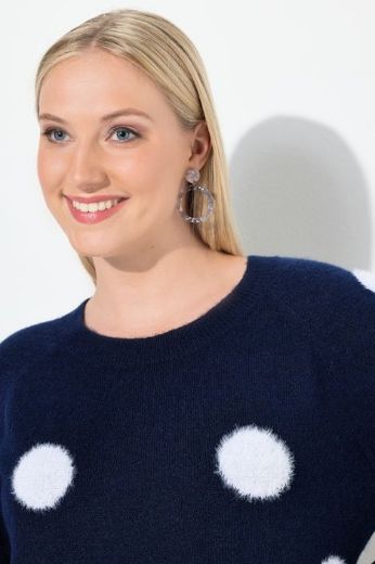 Moda za polnejše Pulover dugih rukava okruglog ovratnika plus velikost, xxl, Ulla Popken in Johann Popken (JP1880)