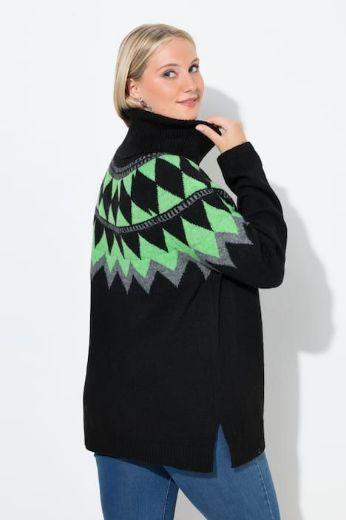 Moda za polnejše Pulover dugih rukava povišenog ovratnika plus velikost, xxl, Ulla Popken in Johann Popken (JP1880)