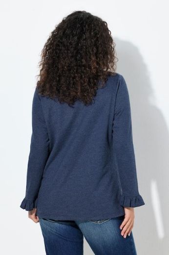 Moda za polnejše Majica dugih rukava V ovratnika plus velikost, xxl, Ulla Popken in Johann Popken (JP1880)