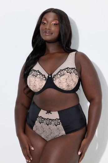 Moda za polnejše Grudnjak s žicom širokih naramenica plus velikost, xxl, Ulla Popken in Johann Popken (JP1880)