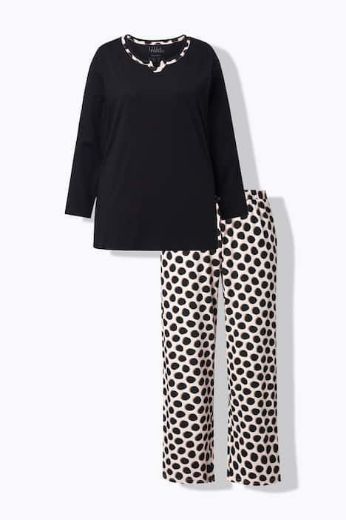 Moda za polnejše Pidžma dugih rukava i dugih nogavica plus velikost, xxl, Ulla Popken in Johann Popken (JP1880)