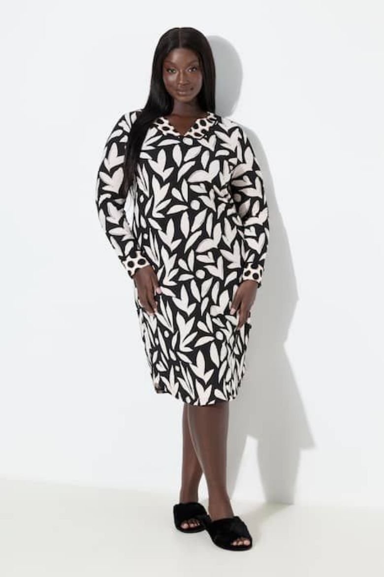 Moda za polnejše Spavaćica dugih rukava plus velikost, xxl, Ulla Popken in Johann Popken (JP1880)