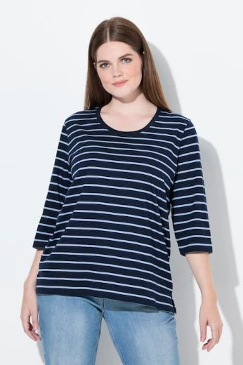 Moda za polnejše Majica 3/4 rukava okruglog ovratnika plus velikost, xxl, Ulla Popken in Johann Popken (JP1880)