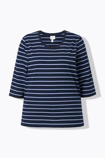 Moda za polnejše Majica 3/4 rukava okruglog ovratnika plus velikost, xxl, Ulla Popken in Johann Popken (JP1880)