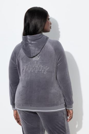 Moda za polnejše Trenirka gornji dio  dugih rukava s kapuljačom plus velikost, xxl, Ulla Popken in Johann Popken (JP1880)