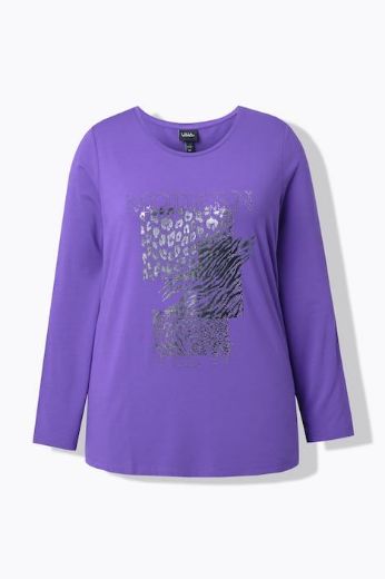 Moda za polnejše Majica dugih rukava okruglog ovratnika plus velikost, xxl, Ulla Popken in Johann Popken (JP1880)