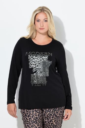 Moda za polnejše Majica dugih rukava okruglog ovratnika plus velikost, xxl, Ulla Popken in Johann Popken (JP1880)