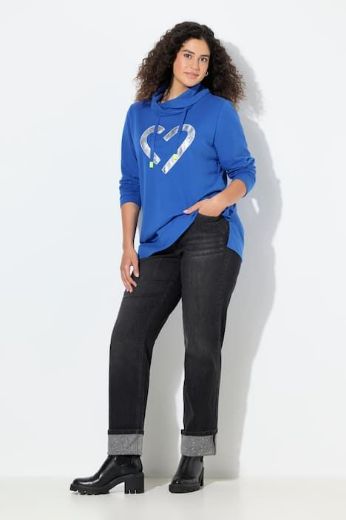 Moda za polnejše Traperice širokih ravnih nogavica plus velikost, xxl, Ulla Popken in Johann Popken (JP1880)