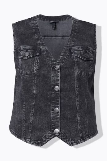 Moda za polnejše Prsluk od trapera plus velikost, xxl, Ulla Popken in Johann Popken (JP1880)