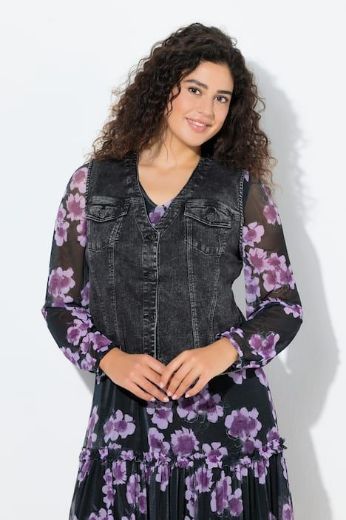 Moda za polnejše Prsluk od trapera plus velikost, xxl, Ulla Popken in Johann Popken (JP1880)