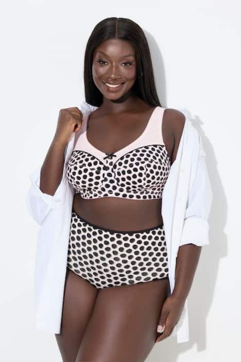 Moda za polnejše Grudnjak bez žice širokih naramenica plus velikost, xxl, Ulla Popken in Johann Popken (JP1880)