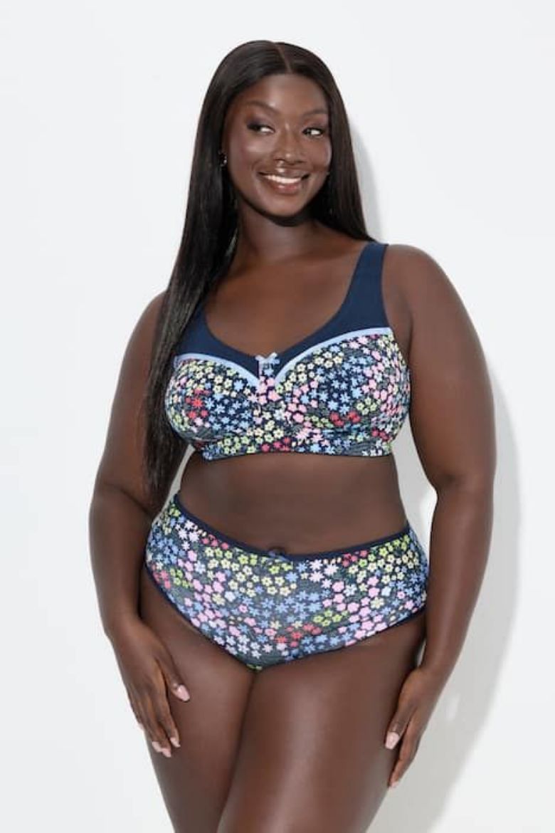 Moda za polnejše Grudnjak bez žice širokih naramenica plus velikost, xxl, Ulla Popken in Johann Popken (JP1880)