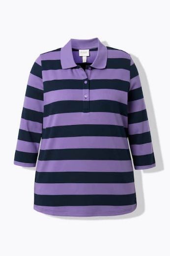 Moda za polnejše Majica Polo 3/4 rukava plus velikost, xxl, Ulla Popken in Johann Popken (JP1880)