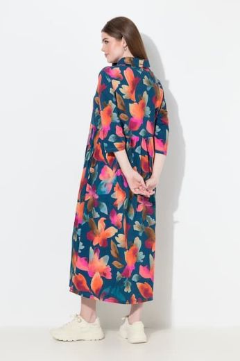 Moda za polnejše Haljina maxi 3/4 rukava plus velikost, xxl, Ulla Popken in Johann Popken (JP1880)