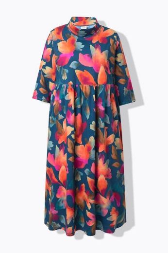 Moda za polnejše Haljina maxi 3/4 rukava plus velikost, xxl, Ulla Popken in Johann Popken (JP1880)