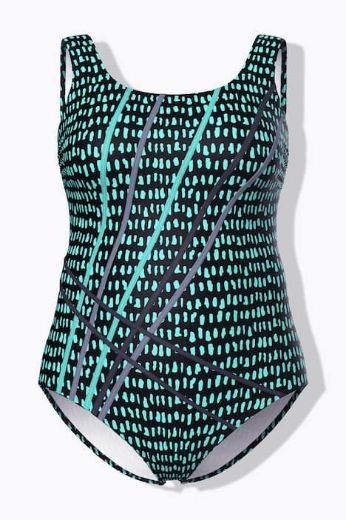 Moda za polnejše Kupaći kostim jednodijelni plus velikost, xxl, Ulla Popken in Johann Popken (JP1880)