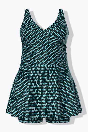 Moda za polnejše Kupaći kostim haljina plus velikost, xxl, Ulla Popken in Johann Popken (JP1880)