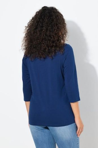 Moda za polnejše Majica 3/4 rukava V ovratnika plus velikost, xxl, Ulla Popken in Johann Popken (JP1880)