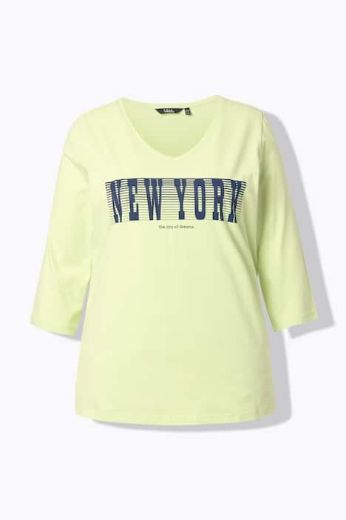 Moda za polnejše Majica 3/4 rukava V ovratnika plus velikost, xxl, Ulla Popken in Johann Popken (JP1880)