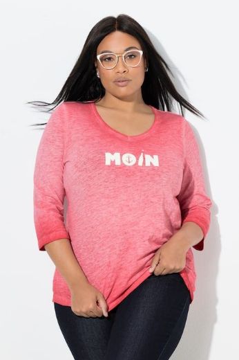 Moda za polnejše Majica 3/4 rukava V ovratnika plus velikost, xxl, Ulla Popken in Johann Popken (JP1880)