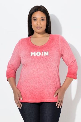 Moda za polnejše Majica 3/4 rukava V ovratnika plus velikost, xxl, Ulla Popken in Johann Popken (JP1880)