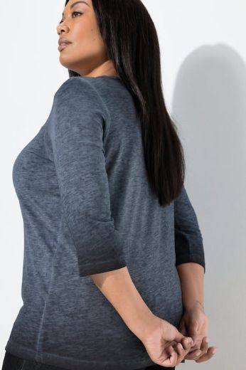 Moda za polnejše Majica 3/4 rukava V ovratnika plus velikost, xxl, Ulla Popken in Johann Popken (JP1880)