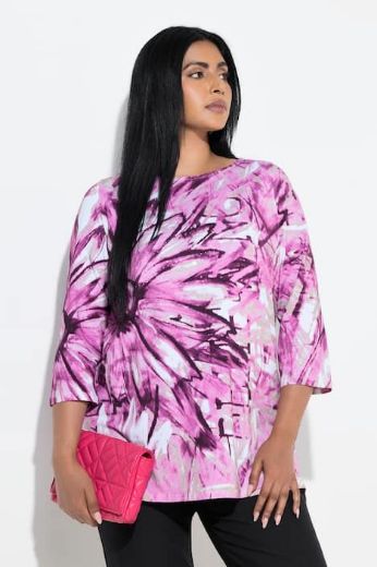 Moda za polnejše Majica 3/4 rukava A kroja plus velikost, xxl, Ulla Popken in Johann Popken (JP1880)