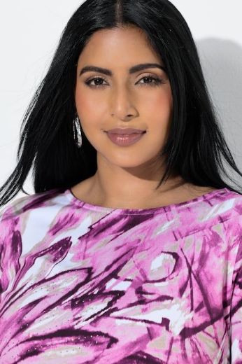 Moda za polnejše Majica 3/4 rukava A kroja plus velikost, xxl, Ulla Popken in Johann Popken (JP1880)