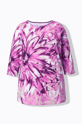 Moda za polnejše Majica 3/4 rukava A kroja plus velikost, xxl, Ulla Popken in Johann Popken (JP1880)