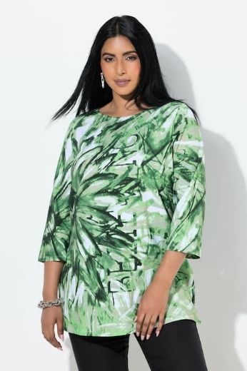 Moda za polnejše Majica 3/4 rukava A kroja plus velikost, xxl, Ulla Popken in Johann Popken (JP1880)