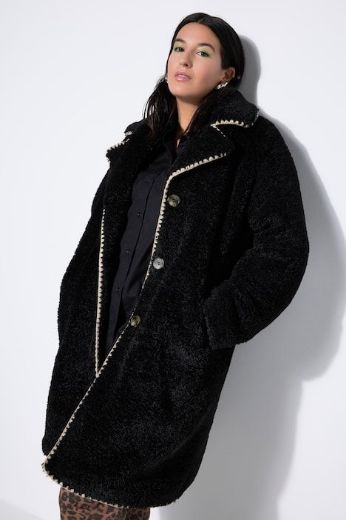 Moda za polnejše Kaput od flisa A kroja plus velikost, xxl, Ulla Popken in Johann Popken (JP1880)