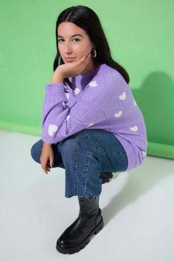 Moda za polnejše Pulover dugih rukava šireg kroja plus velikost, xxl, Ulla Popken in Johann Popken (JP1880)