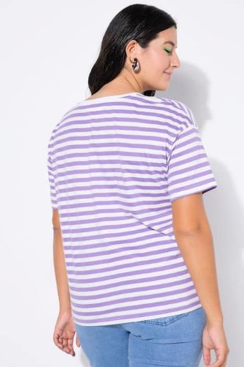 Moda za polnejše Majica kratkih rukava na pruge plus velikost, xxl, Ulla Popken in Johann Popken (JP1880)