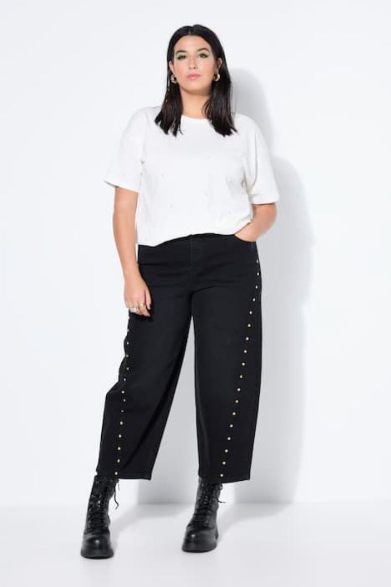 Moda za polnejše Traperice širokih balon nogavica plus velikost, xxl, Ulla Popken in Johann Popken (JP1880)