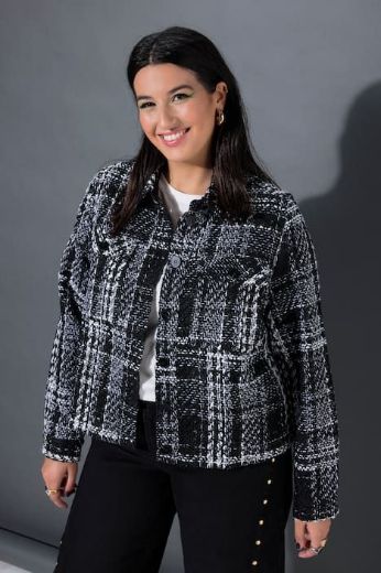 Moda za polnejše Jakna lagana na kopčanje kraćeg kroja plus velikost, xxl, Ulla Popken in Johann Popken (JP1880)