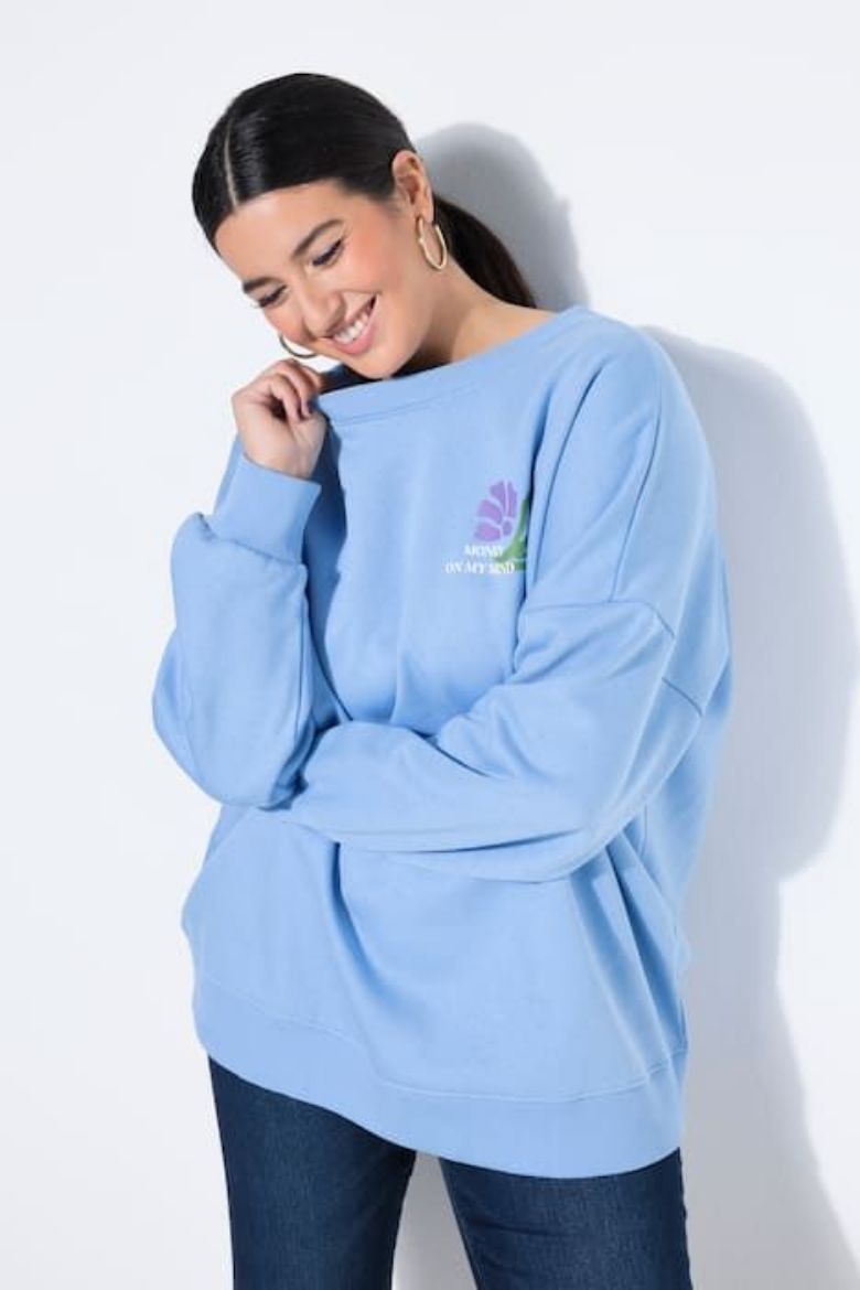 Moda za polnejše Majica dugih rukava šireg kroja plus velikost, xxl, Ulla Popken in Johann Popken (JP1880)