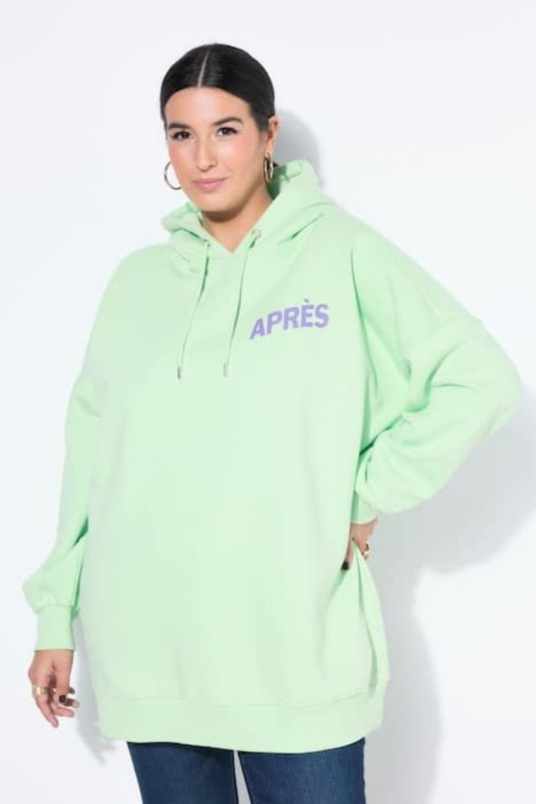 Moda za polnejše Majica dugih rukava s kapuljačom šireg kroja plus velikost, xxl, Ulla Popken in Johann Popken (JP1880)