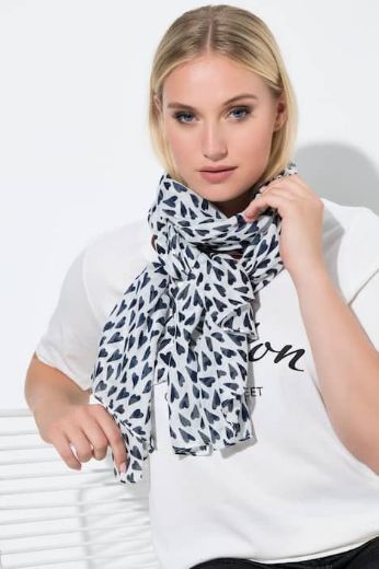 Moda za polnejše Šal s motivom srca plus velikost, xxl, Ulla Popken in Johann Popken (JP1880)