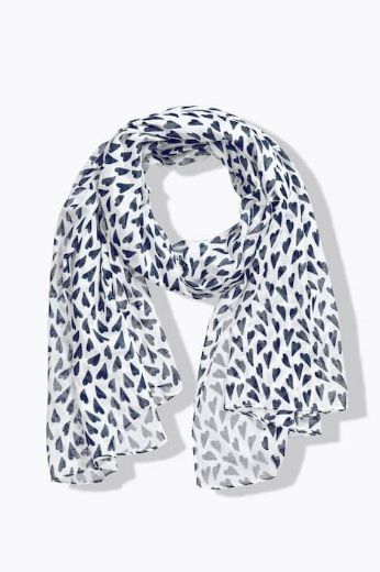 Moda za polnejše Šal s motivom srca plus velikost, xxl, Ulla Popken in Johann Popken (JP1880)