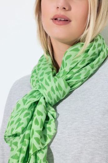 Moda za polnejše Šal s motivom srca plus velikost, xxl, Ulla Popken in Johann Popken (JP1880)