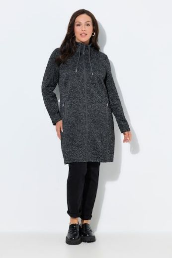 Moda za polnejše Jakna od flisa s patentnim zatvaračem plus velikost, xxl, Ulla Popken in Johann Popken (JP1880)