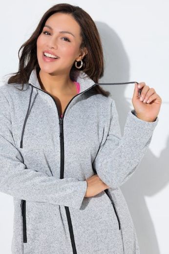 Moda za polnejše Jakna od flisa s patentnim zatvaračem plus velikost, xxl, Ulla Popken in Johann Popken (JP1880)