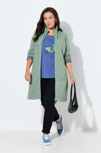 Moda za polnejše Jakna od flisa s patentnim zatvaračem plus velikost, xxl, Ulla Popken in Johann Popken (JP1880)