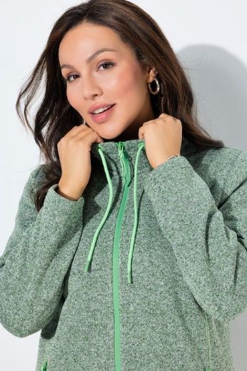 Moda za polnejše Jakna od flisa s patentnim zatvaračem plus velikost, xxl, Ulla Popken in Johann Popken (JP1880)