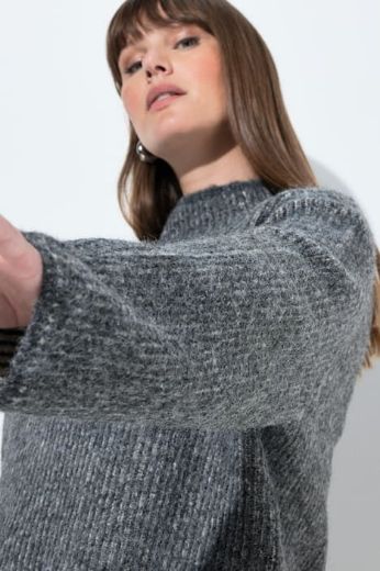 Moda za polnejše Pulover na pruge povišenog ovratnika plus velikost, xxl, Ulla Popken in Johann Popken (JP1880)