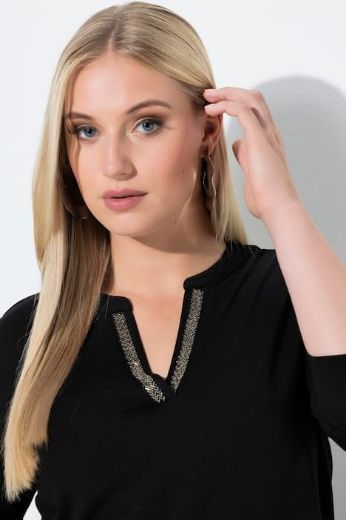 Moda za polnejše Majica 3/4 rukava A kroja plus velikost, xxl, Ulla Popken in Johann Popken (JP1880)