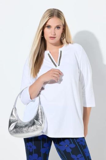 Moda za polnejše Majica 3/4 rukava A kroja plus velikost, xxl, Ulla Popken in Johann Popken (JP1880)