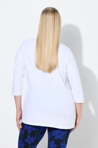 Moda za polnejše Majica 3/4 rukava A kroja plus velikost, xxl, Ulla Popken in Johann Popken (JP1880)