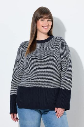 Moda za polnejše Pulover dugih rukava okruglog ovratnika plus velikost, xxl, Ulla Popken in Johann Popken (JP1880)