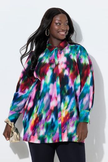 Moda za polnejše Bluza dugih rukava A kroja plus velikost, xxl, Ulla Popken in Johann Popken (JP1880)